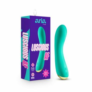 Strong Vibrators | Luscious AF: Enhanced G-Spot Stimulation Teal Silicone Vibrator with Powerful RumboTech™ Technology Strong Vibrators Strong Vibrators