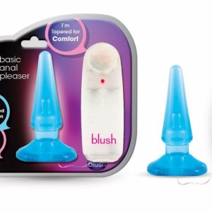 Vibrating Anal Toys | Basic Pleaser Remote-Control Blue 4.25-Inch Vibrating Anal Plug Vibrating Anal Toys Vibrating Anal Toys