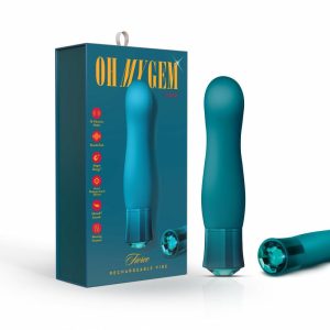 Warming Vibrators | Fierce: 5.5 Inch Warming G Spot Stimulation Vibrator in Topaz with Powerful RumboTech™ Technology Vibrators Warming Vibrators