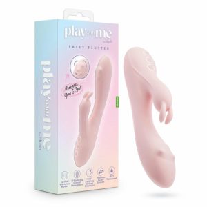 Waterproof Vibrators | Fairy Flutter – 7.75 Inch G Spot Clitoral Rabbit – 10 Dual Vibrations – 360° Massaging – Silicone – Pink Vibrators Waterproof Vibrators