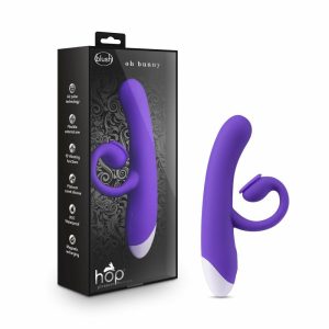 Waterproof Vibrators | Oh Bunny G-Spot + Clitorial + Suction Stimulation Midnight 7.75-Inch Ultrasilk Silicone Rechargeable Rabbit Vibrator Vibrators Waterproof Vibrators