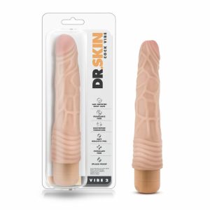 Couple’s Vibrators | Cock Vibe 2 Realistic Beige 9-Inch Long Vibrating Dildo Couple's Vibrators Couple's Vibrators