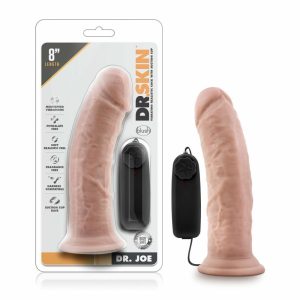 Couple’s Vibrators | Dr. Joe Realistic Vanilla 8.2-Inch Long Remote Control Vibrating Dildo With Suction Cup Base Couple's Vibrators Couple's Vibrators