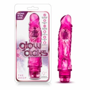 Couple’s Vibrators | The Drop Realistic Pink 9-Inch Long Vibrating Dildo Couple's Vibrators Couple's Vibrators