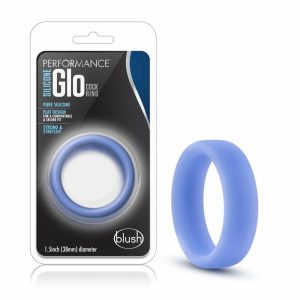 Penis Rings | Glo: Glow In The Dark Blue Penis Ring – Made with Puria™ Silicone For Penis Penis Rings