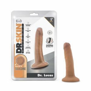 Silicone Dildos | Dr. Lucas Realistic Mocha 5.5-Inch Long Dildo With Suction Cup Base Dildos Silicone Dildos